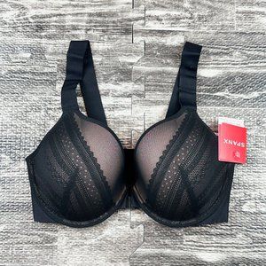 Bra-llelujah! Illusion Lace Full Coverage Bra 36C in Black/Toasted Almond NWT